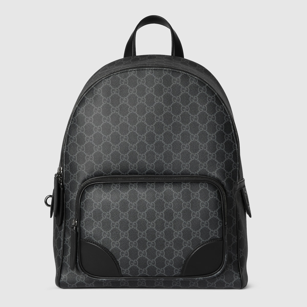 GG Emblem medium backpack in black fabric | GUCCI® US