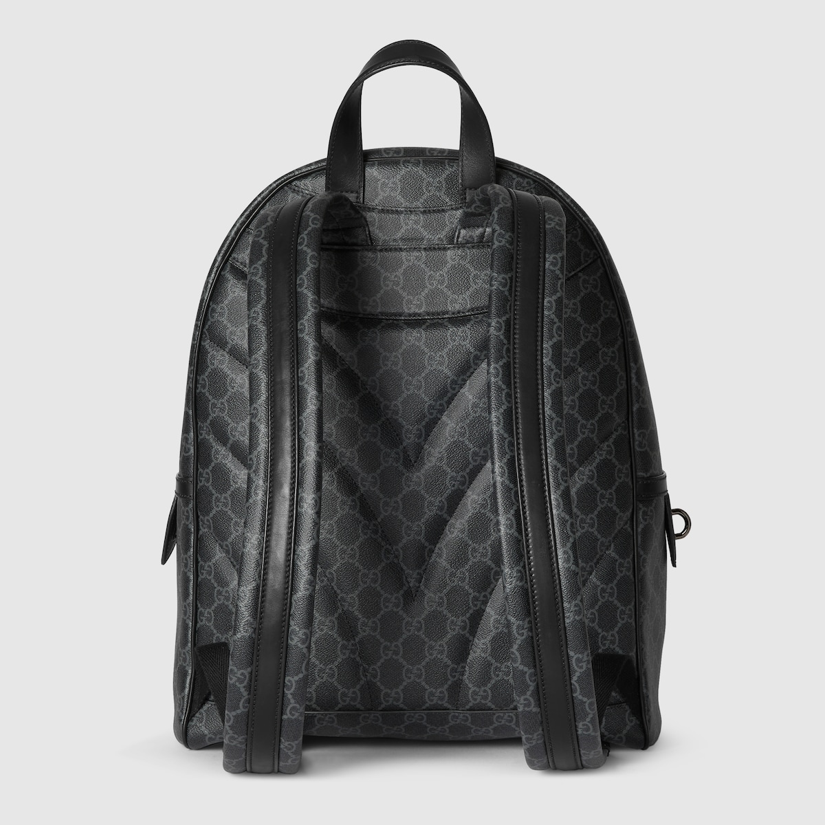 GGエンブレム〕ミディアム バックパック ・ブラック ファブリック