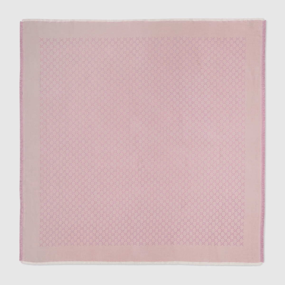 24AW new/GUCCI ウールとシルクのジャカードスカーフ Scarf Pink 24AW new/GUCCI ウールとシルクのジャカードスカーフ Scarf Pink