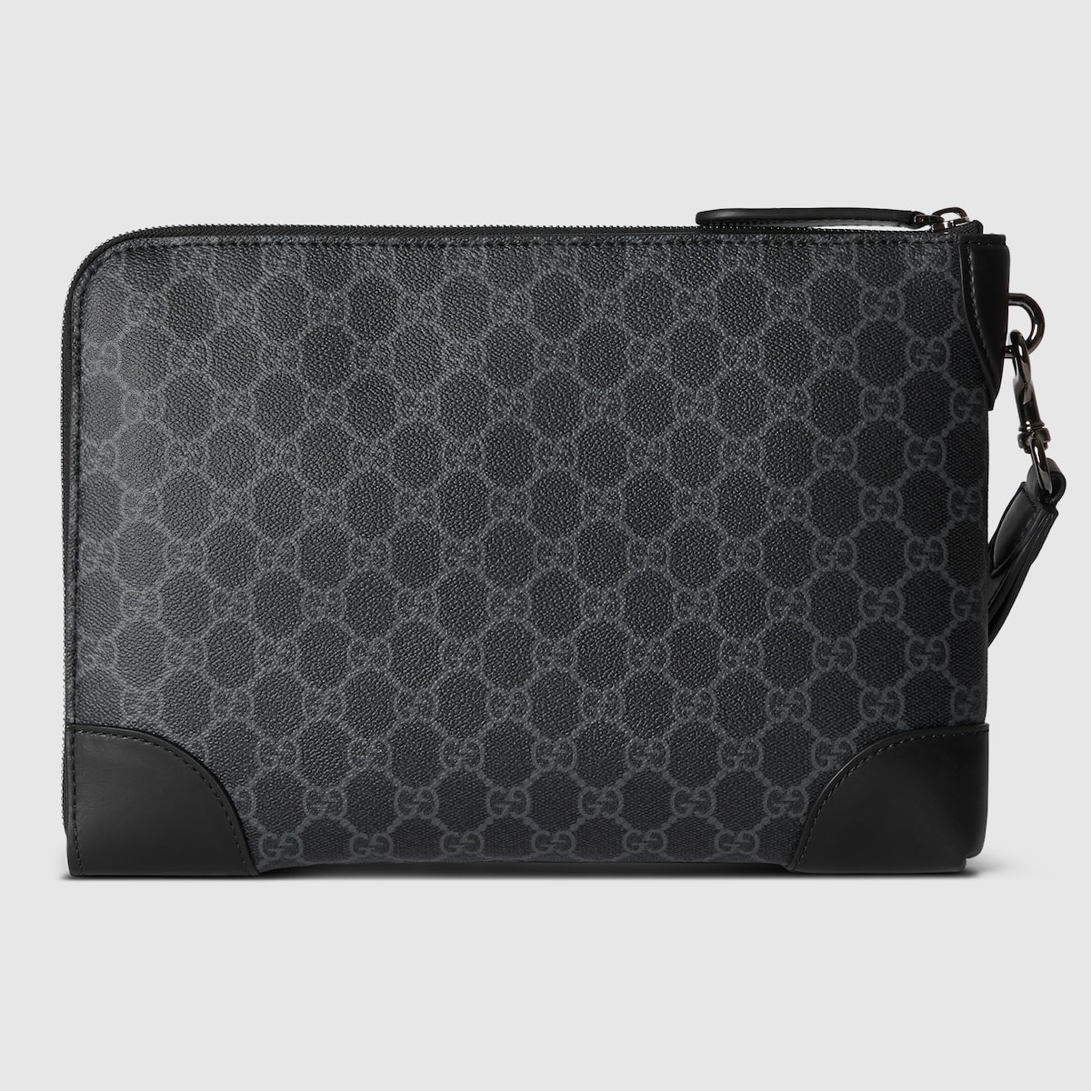 GG Emblem small business case in black fabric - thumbnail 4