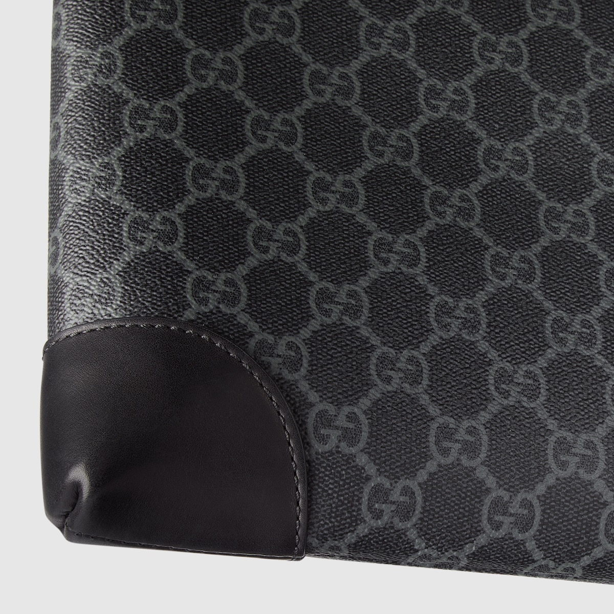 GG Emblem small business case in black fabric - thumbnail 2