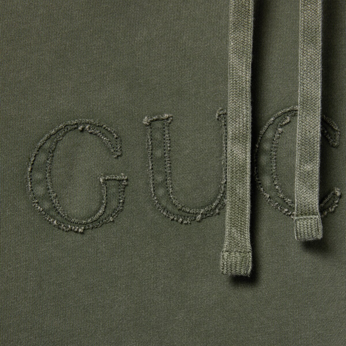 エンブロイダリー コットンジャージー スウェットシャツ ・フォレスト