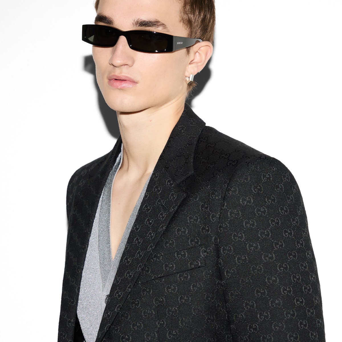 GG cotton blend canvas jacket