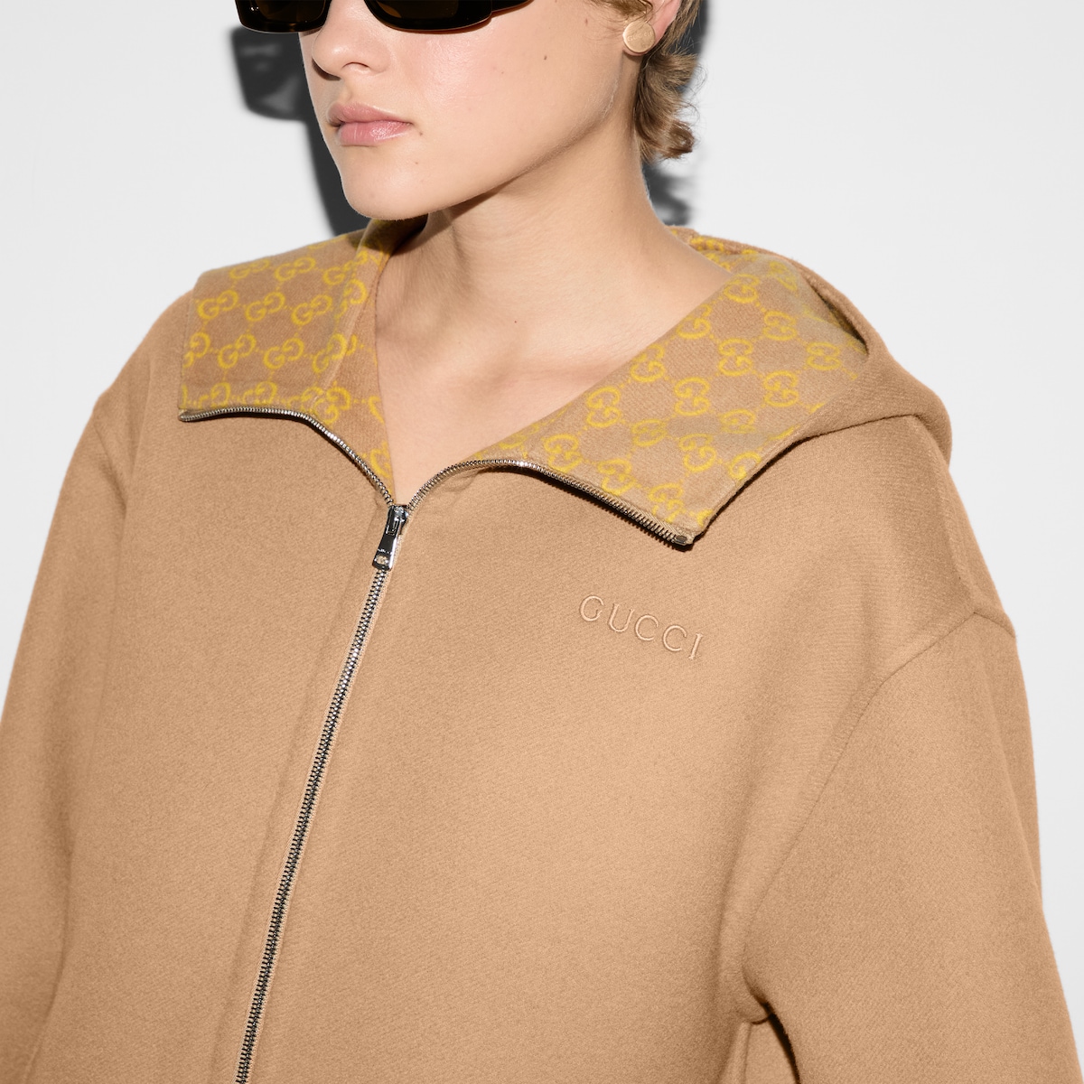 ジャケット GUCCI Wool crepe jacket ウールクレープ ジャケットブラック | GUCCI公式