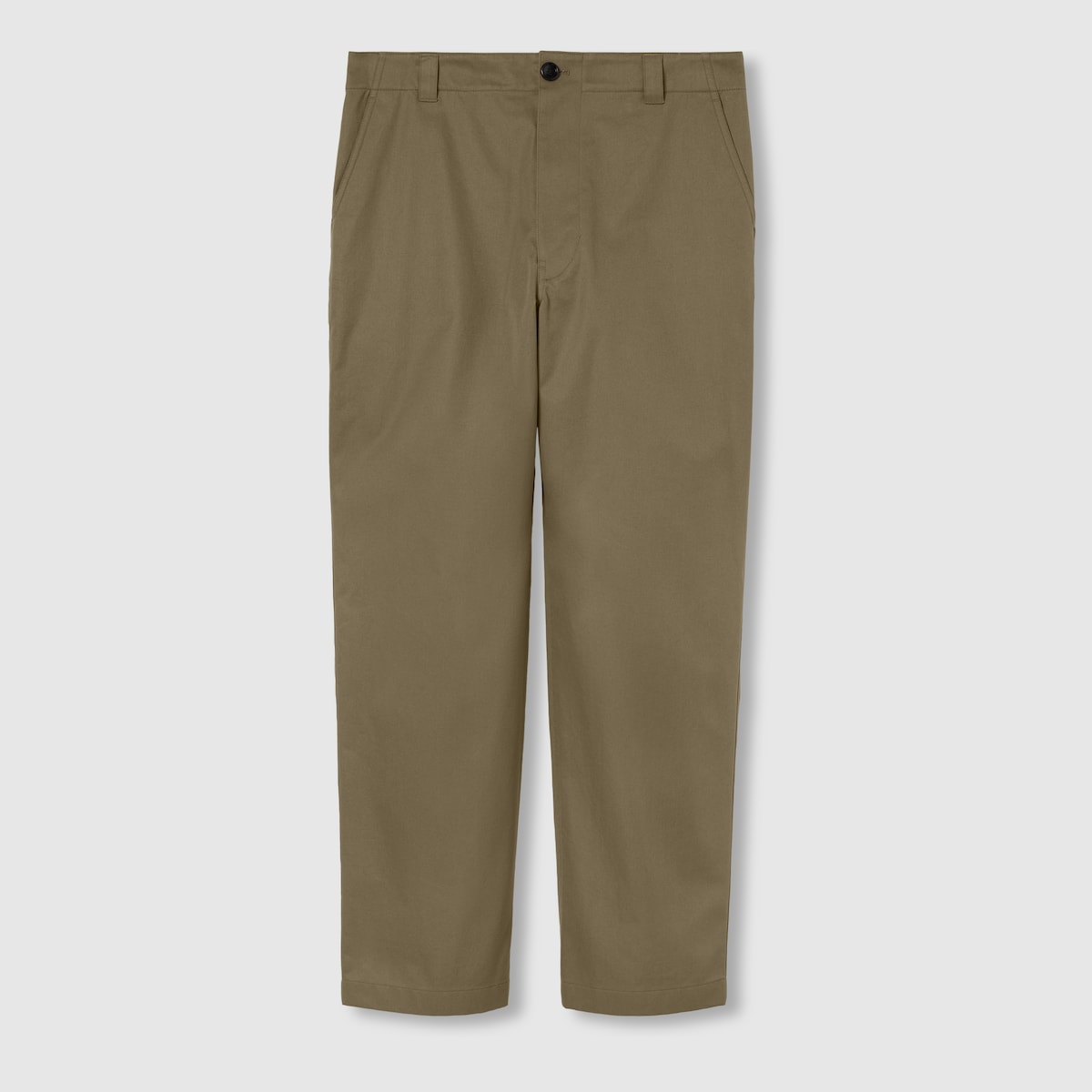 Cotton twill trousers with Web in forest green | GUCCI® UK