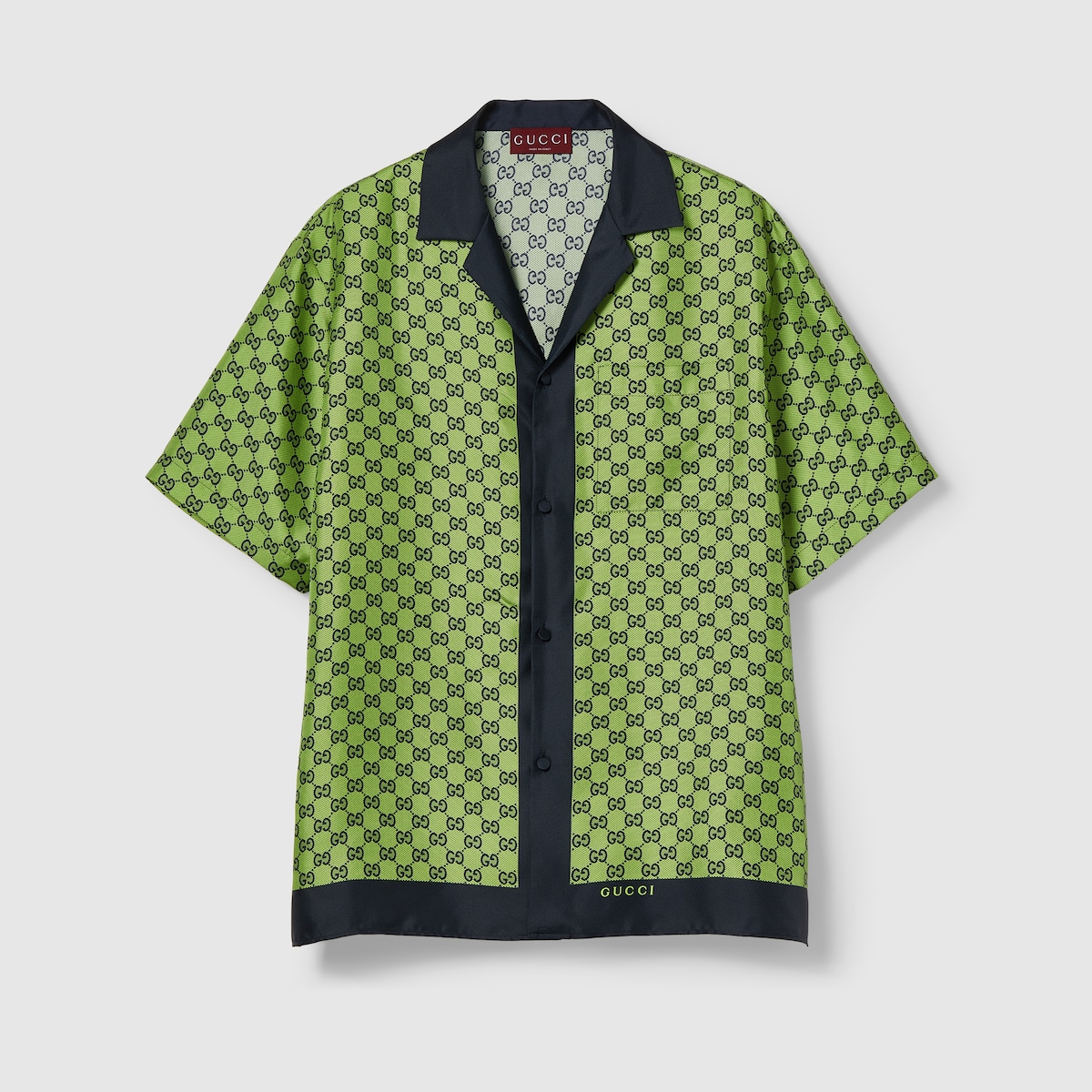GUCCI メンズシャツ Printed cotton jersey T-shirt in white | GUCCI® US