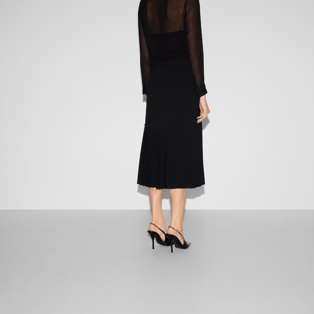Light viscose sable skirt
