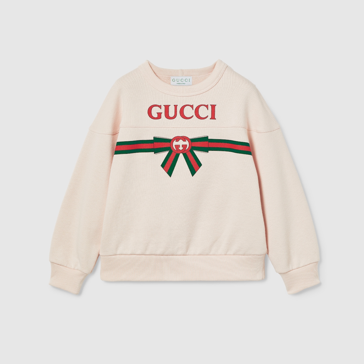 Children's printed cotton sweatshirt in green - thumbnail 6
