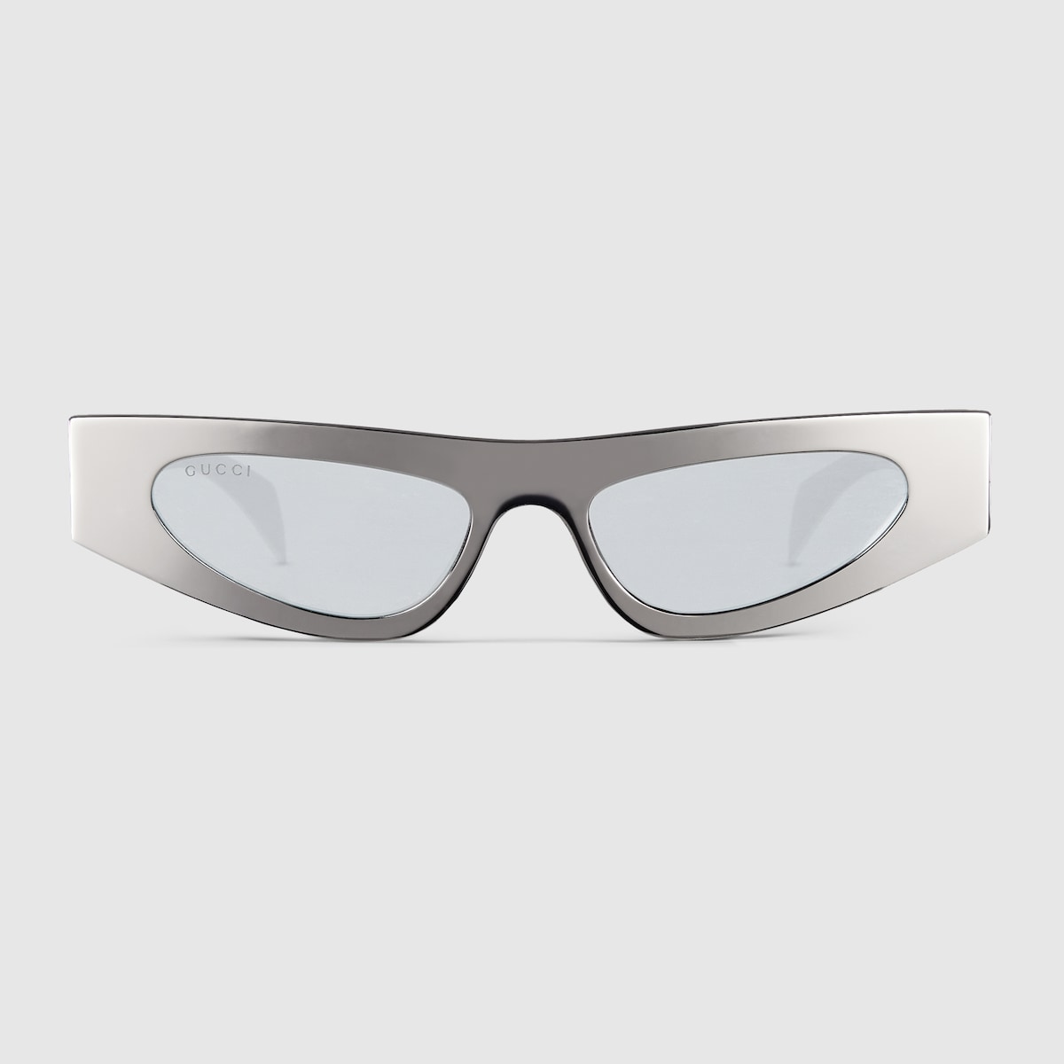 GUCCI シルバーキャットアイサングラス Cat-eye frame sunglasses in silver | GUCCI® US