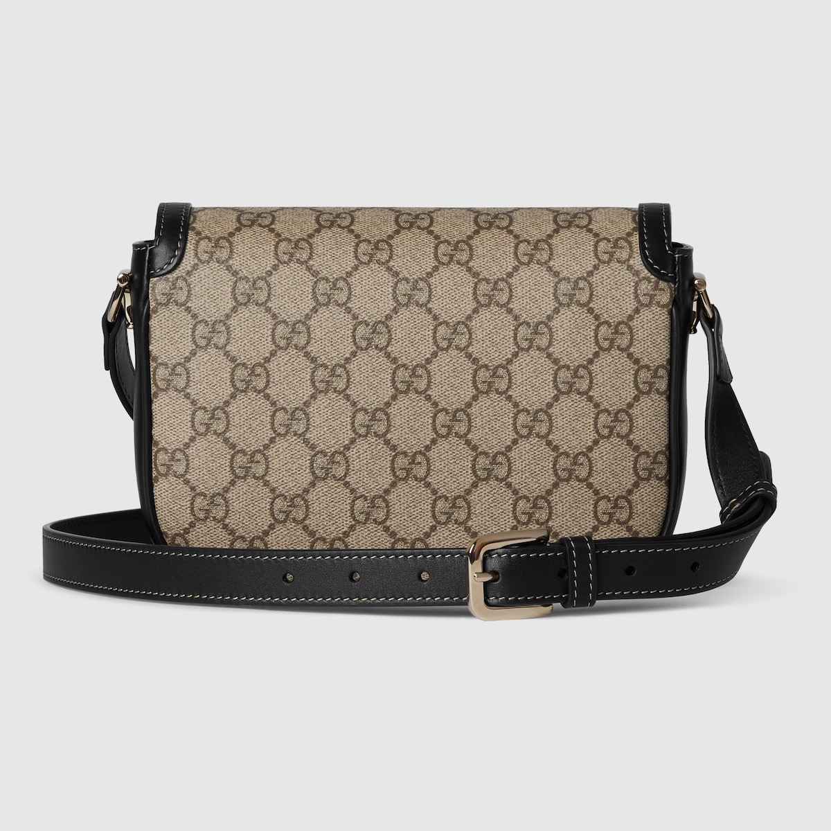 Gucci Horsebit 1955 mini rounded bag in white leather