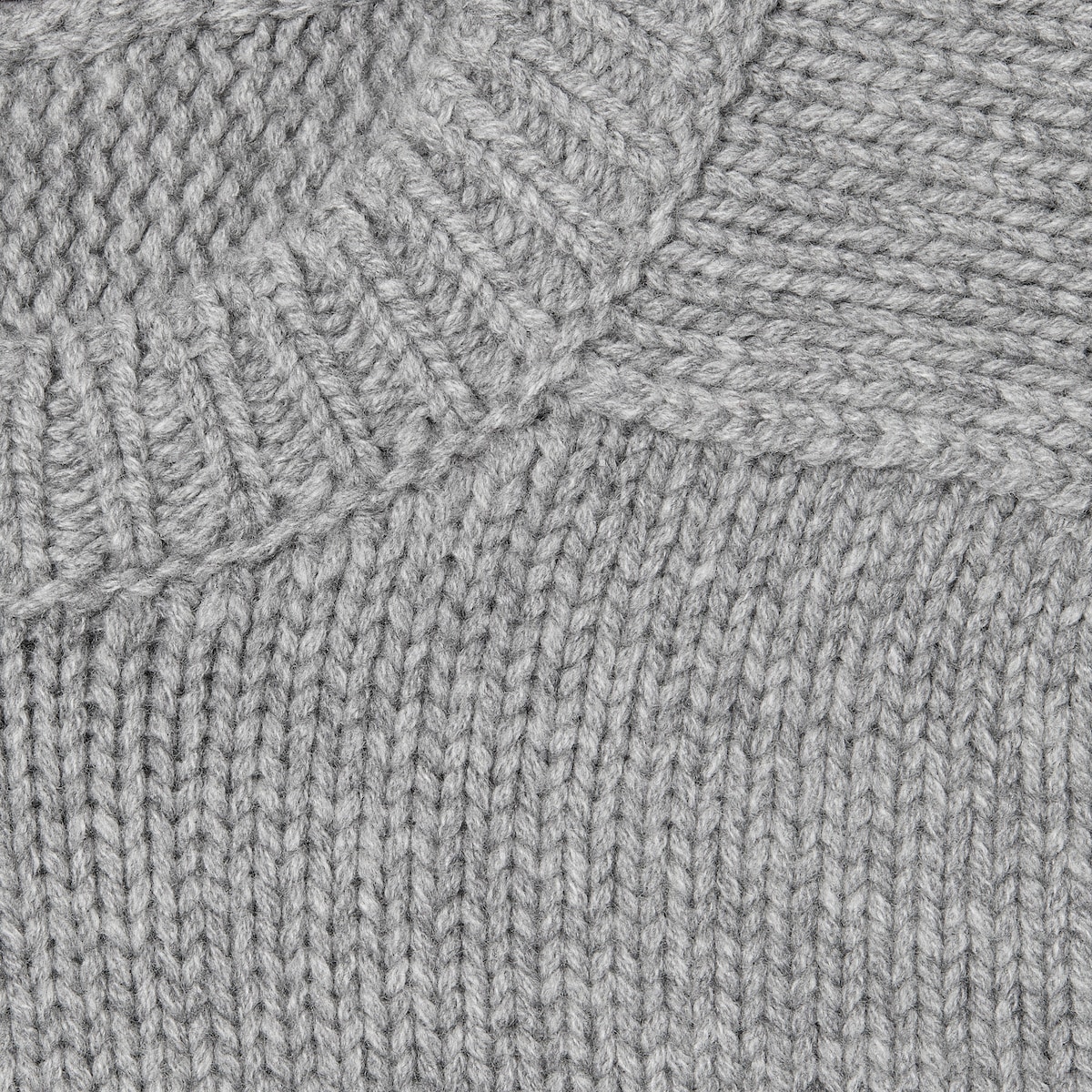 トップス FOX CASHMERE KNIT SAND GRAY BABY FOX PATCH REGULAR