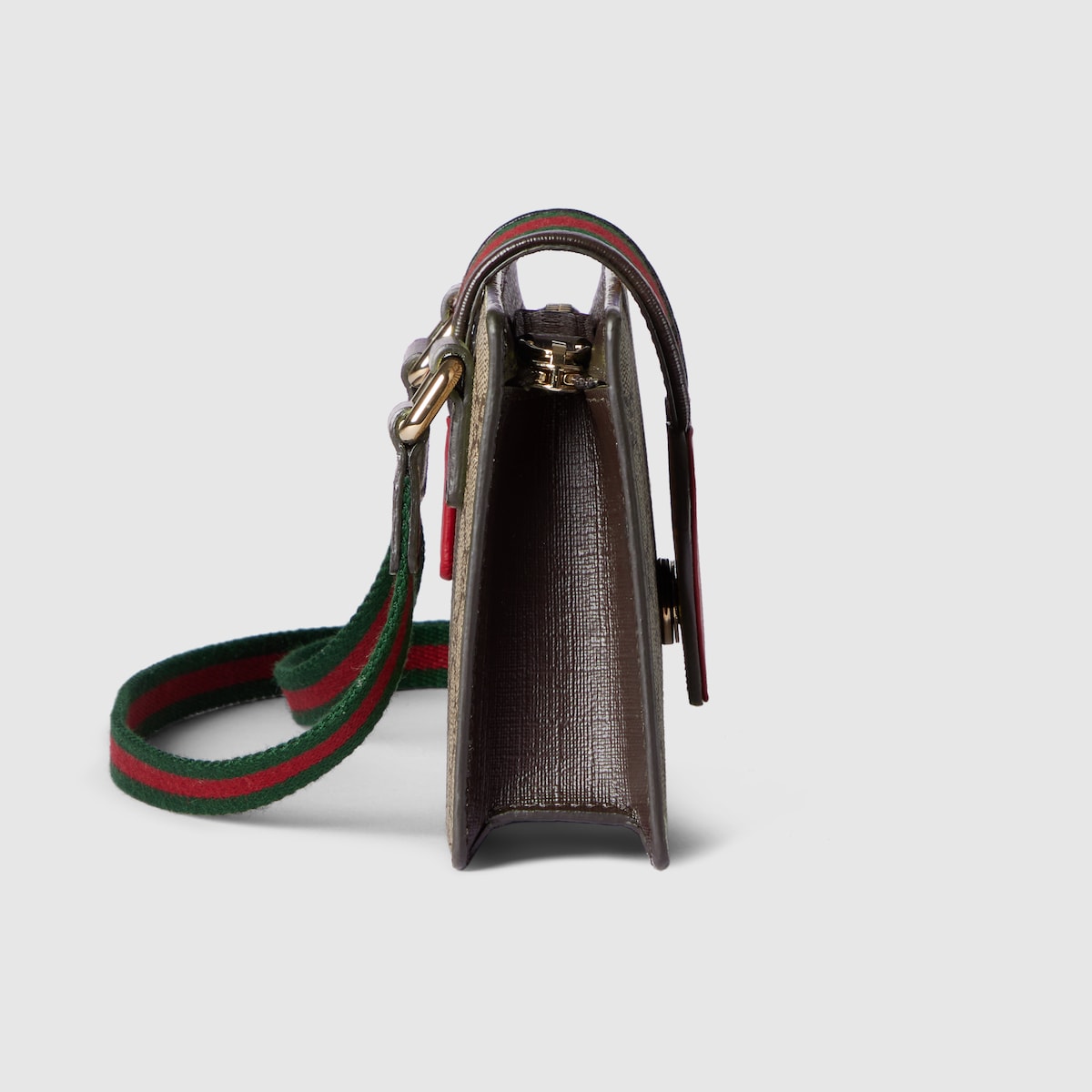 チルドレンズ〕GG ハート ハンドバッグ ・ベージュ＆ダークブラウン