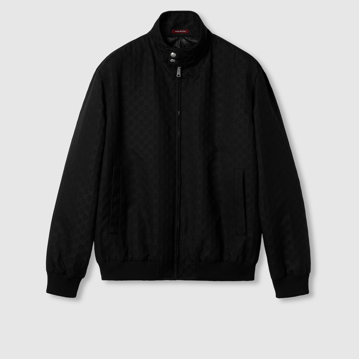 GG cotton ripstop jacket in black | GUCCI® US