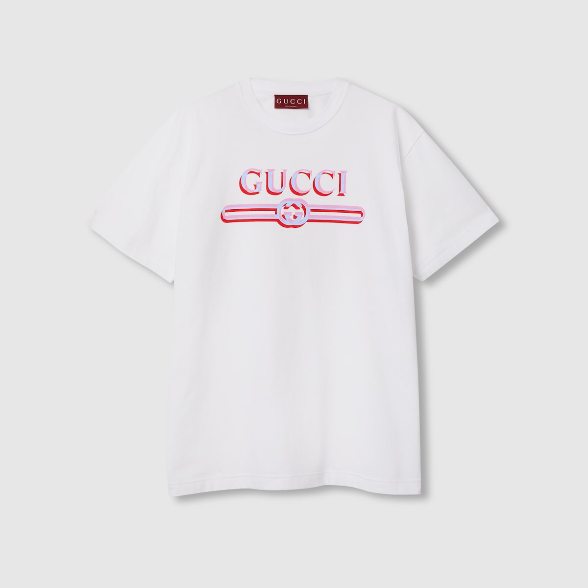 Tシャツ・カットソー GUCCI Woman T-Shirt White 815851XJG5O 9692 Embroidered cotton jersey T-shirt in off-white | GUCCI® US