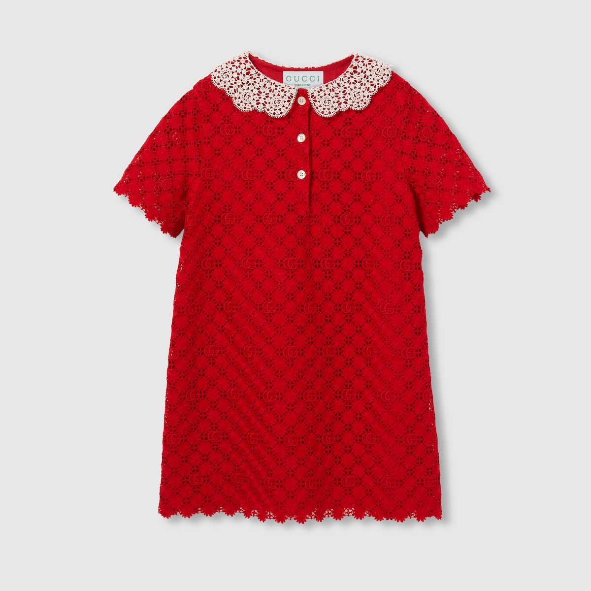 GUCCI ドレス ワンピース オレンジ 長袖 コットン 36 グッチ