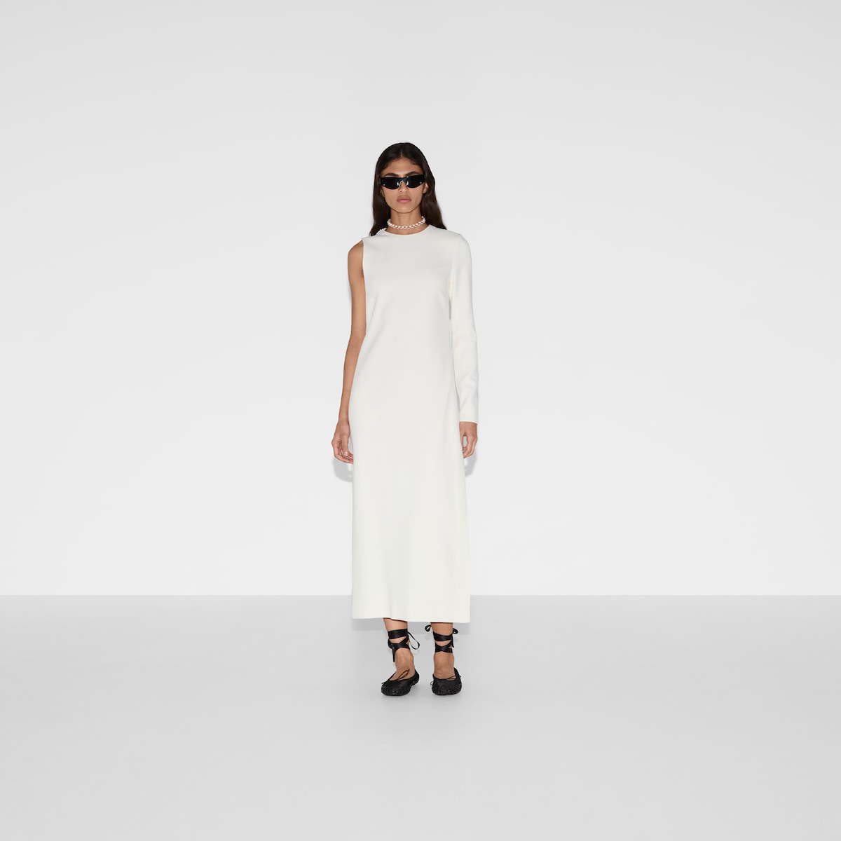 Gucci Silk cady mid-length dress | Square One