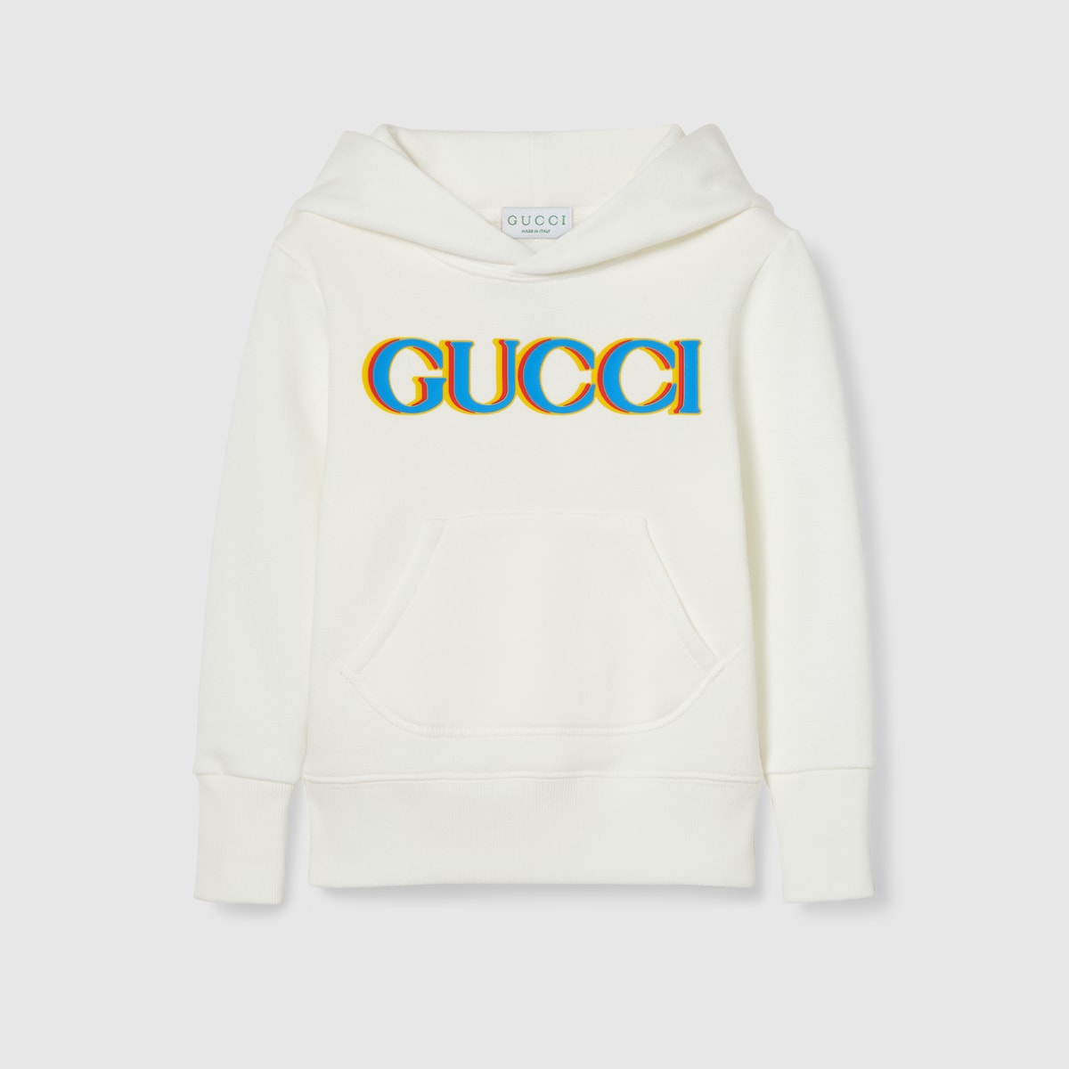 スウェット・トレーナー GUCCI WHITE COTTONS SWEATSHIRT Children's printed cotton sweatshirt in white | GUCCI® US