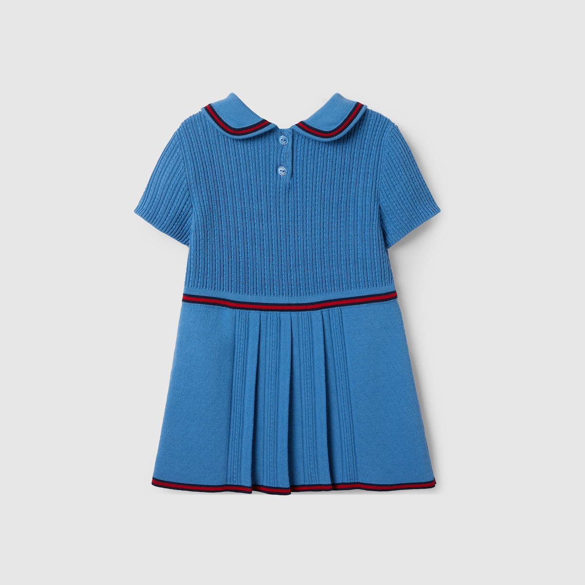 ★GUCCI★Baby コットン ロゴ フーディ（Navy Blue）6-36M Baby embroidered cotton dress in blue | GUCCI® US