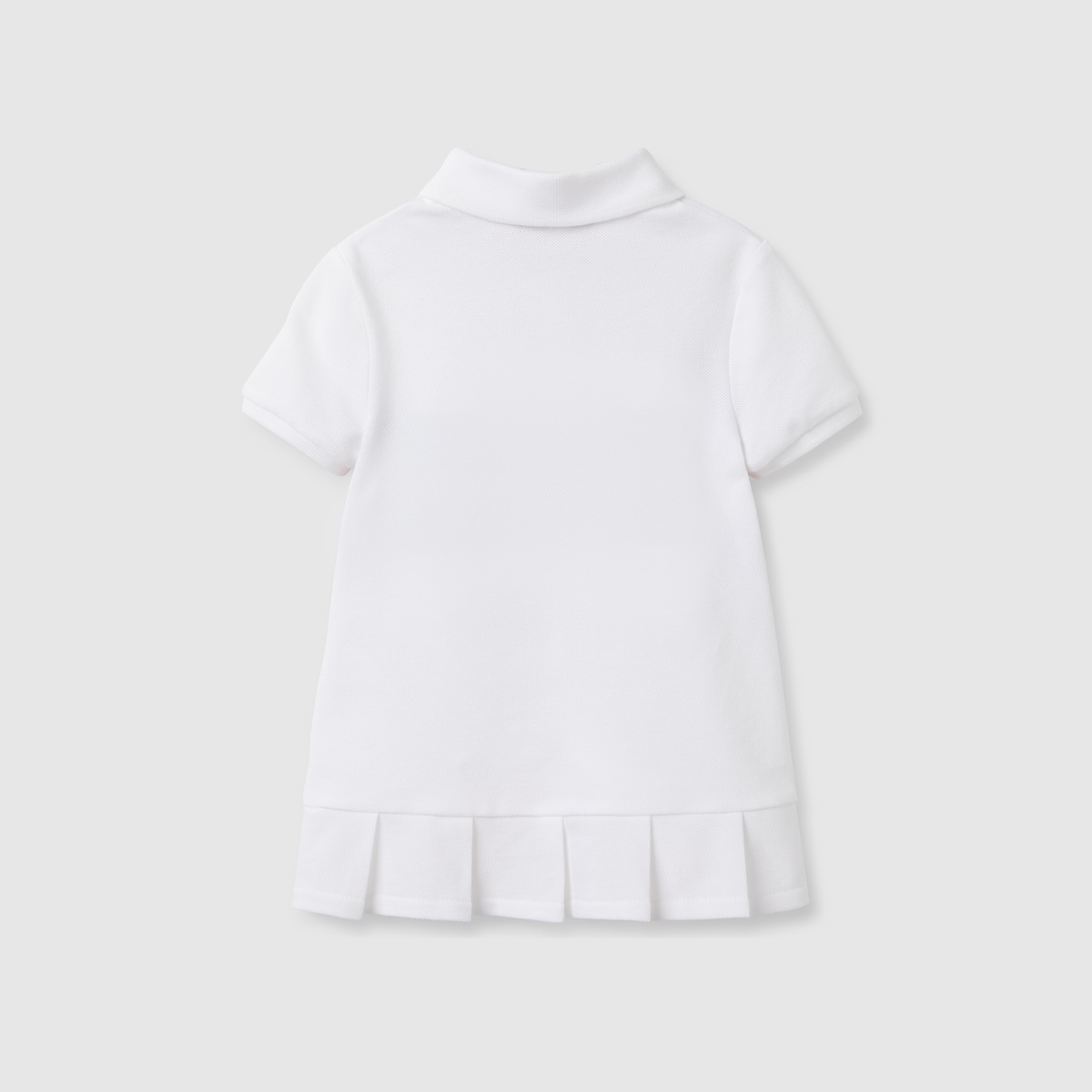 Baby cotton dress with Web in white | GUCCI® US Baby cotton dress with Web in white | GUCCI® US