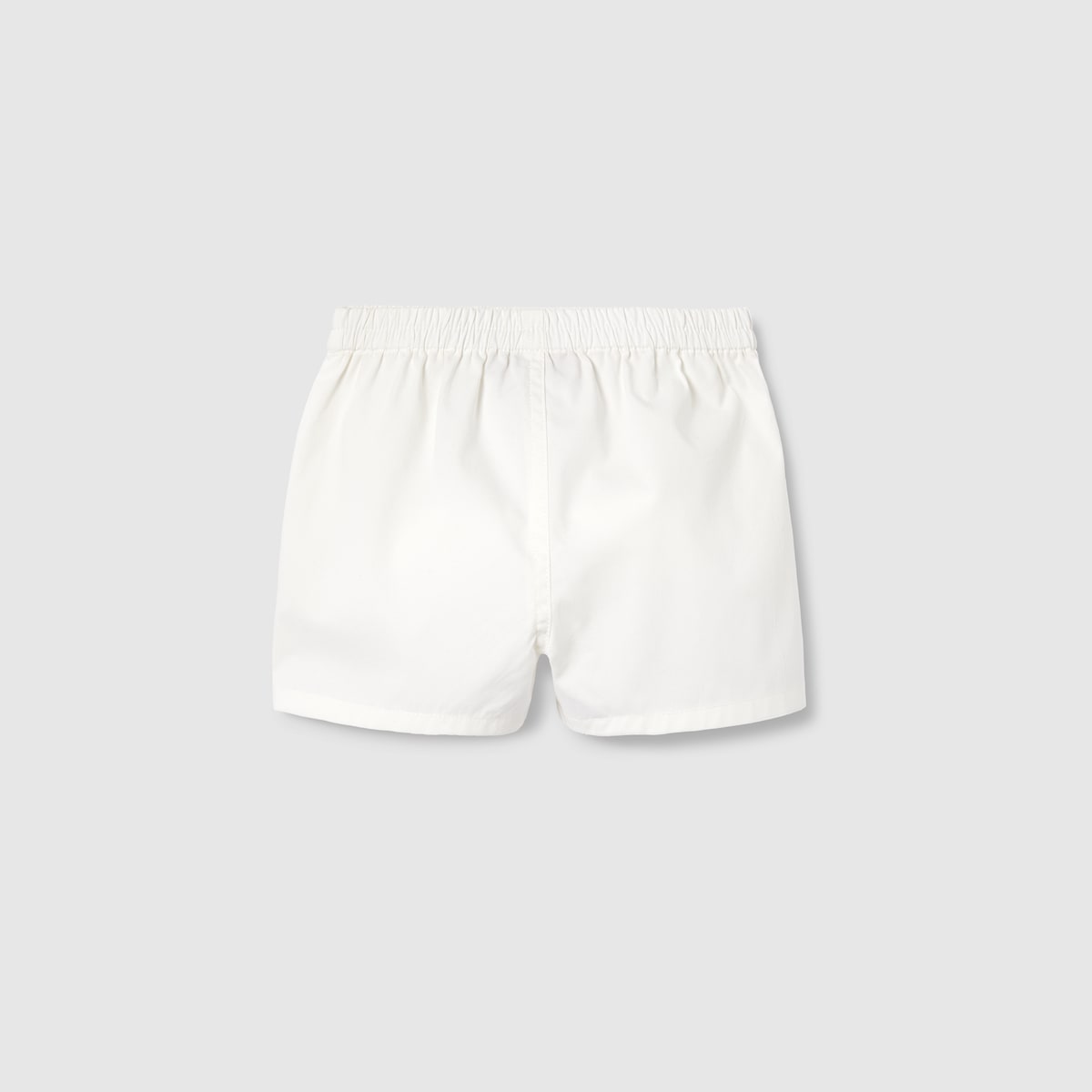 Baby embroidered cotton shorts in white | GUCCI® US