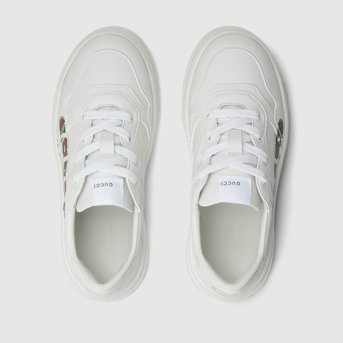 Children's sneaker with Interlocking G in white Demetra