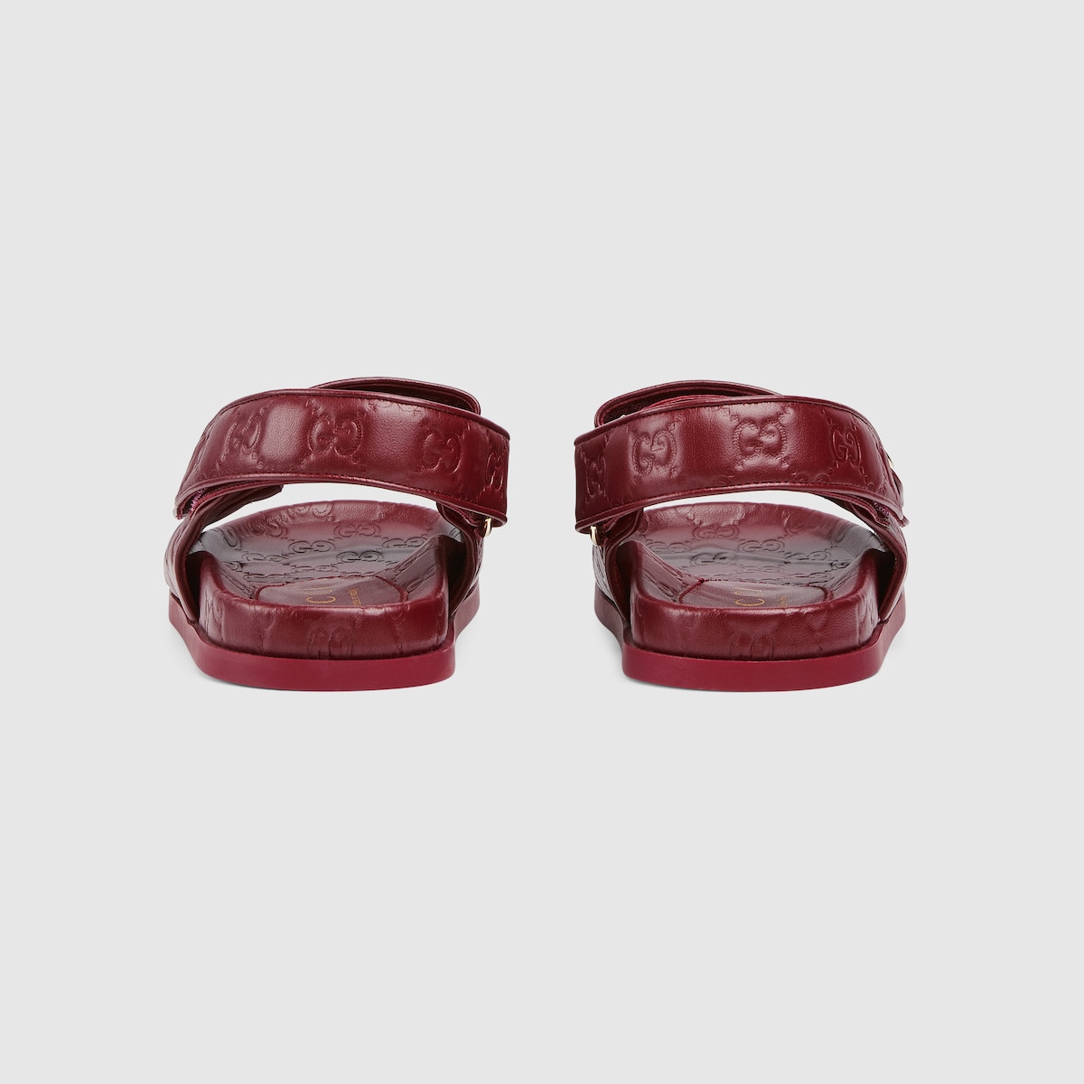 サンダル・ミュール GUCCI  gg sandal in cotton blend with jacquard monogram Women's sandal with Double G in black GG leather | GUCCI® CA