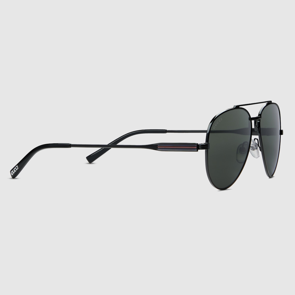 Gucci black aviator sunglasses online