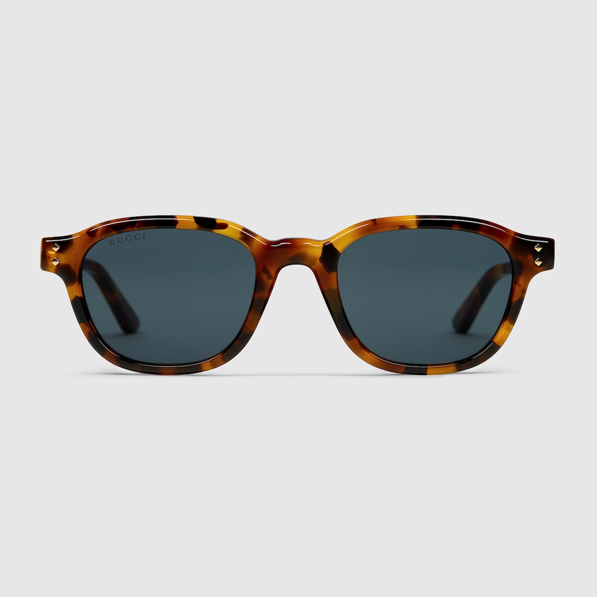 Round frame sunglasses in light brown | GUCCI® US