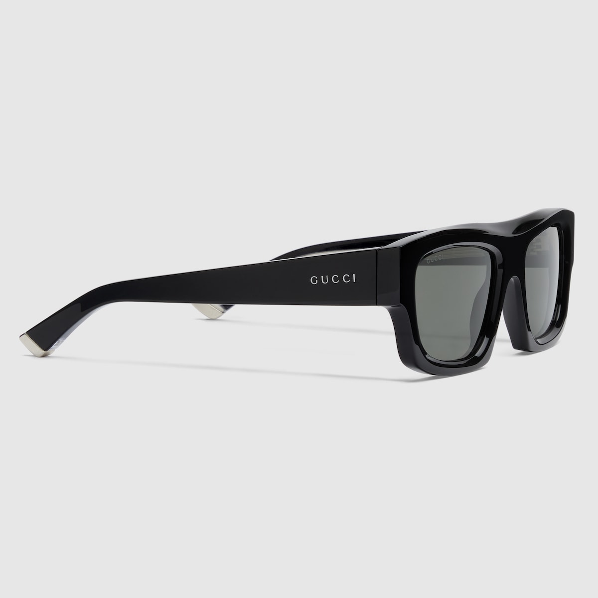 Rectangular frame sunglasses in black | GUCCI® US
