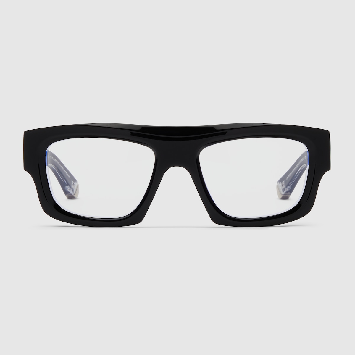 Rectangular frame sunglasses in black | GUCCI® US