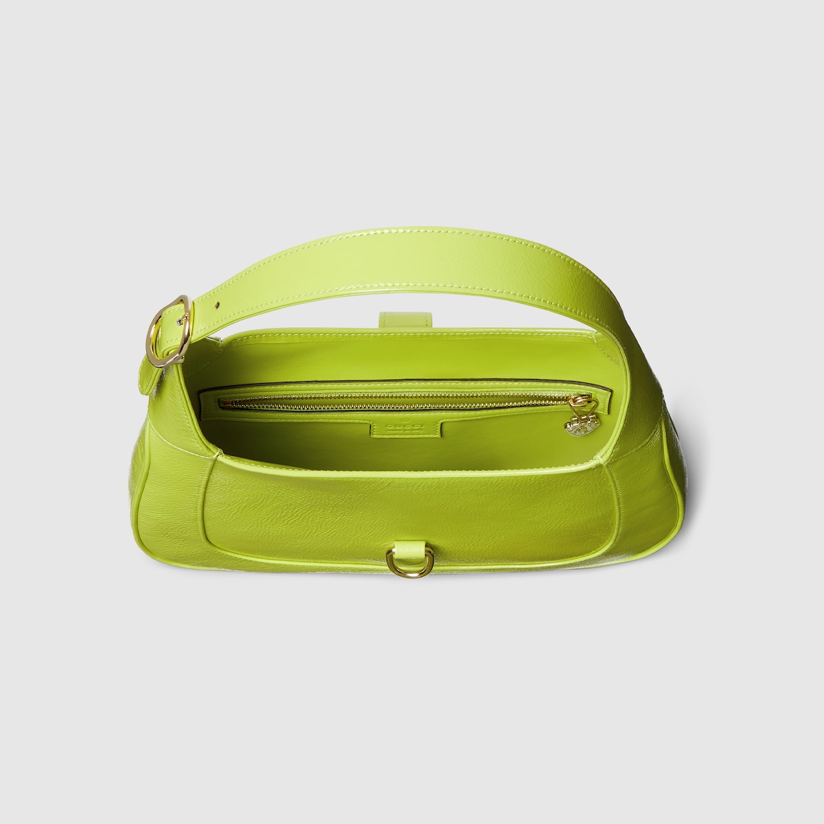 Gucci Jackie medium bag in bright green patent leather Gucci Jackie medium bag in bright green patent leather