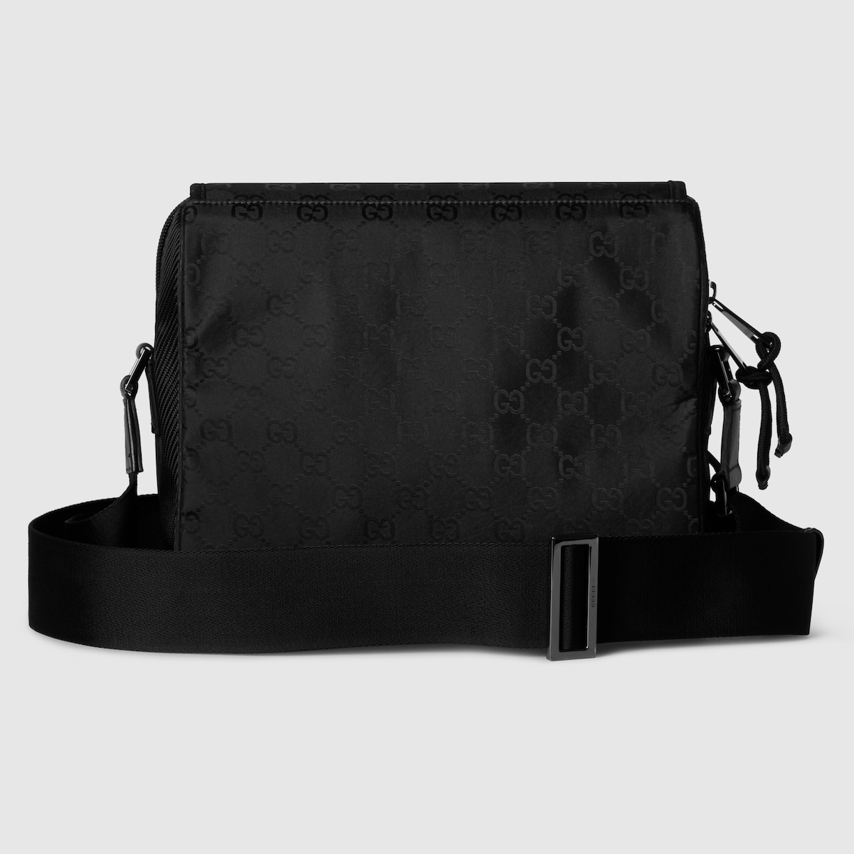 GUCCI ブラックナイロンボディバッグ Gucci Nexus large belt bag in black GG nylon | GUCCI® SG