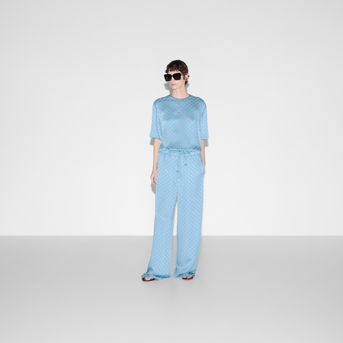トップス Stretch Double Satin Square Hem Top SUUKSESS Women Double Lined Fitted Basic Tee Shirts Square