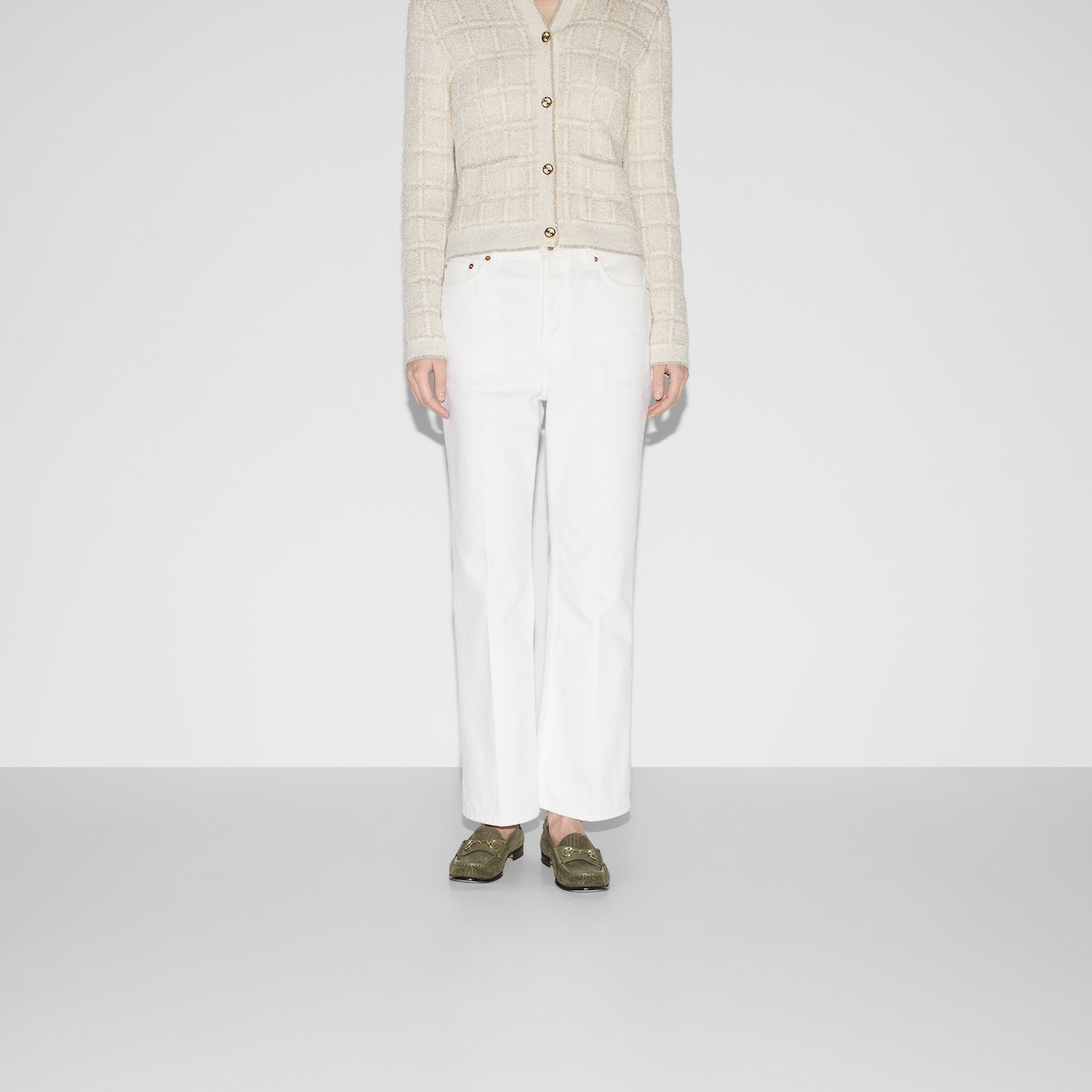 Straight fit denim pants