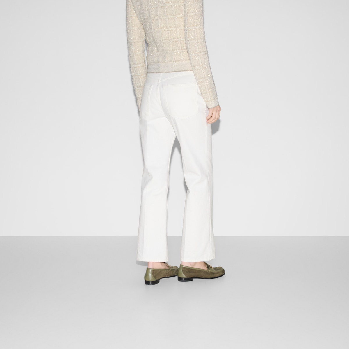 Straight fit denim pants