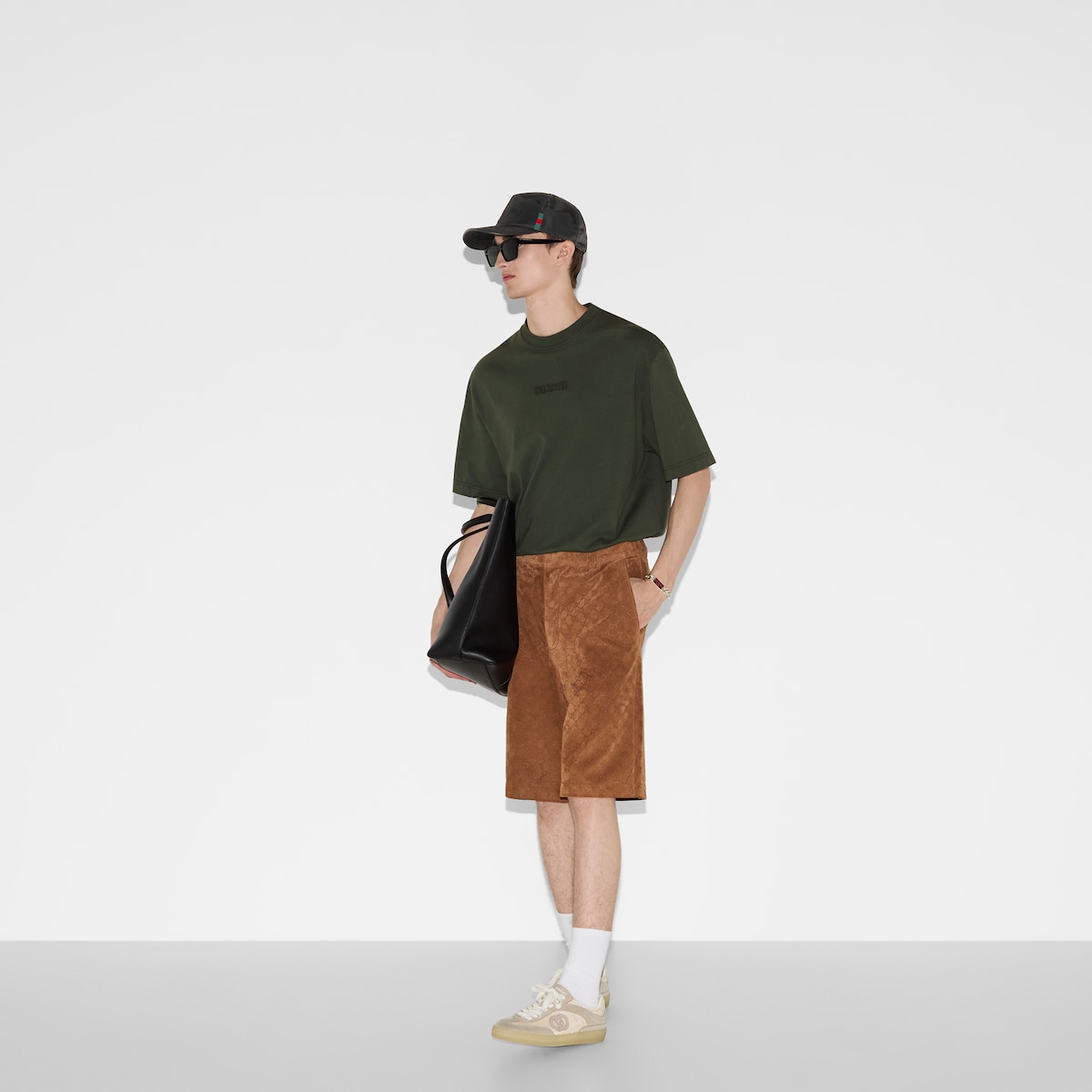 【可愛い♪】GUCCI Embroidered Cotton Jersey Short Sleeve Cotton jersey T-shirt with embroidery in white | GUCCI® US