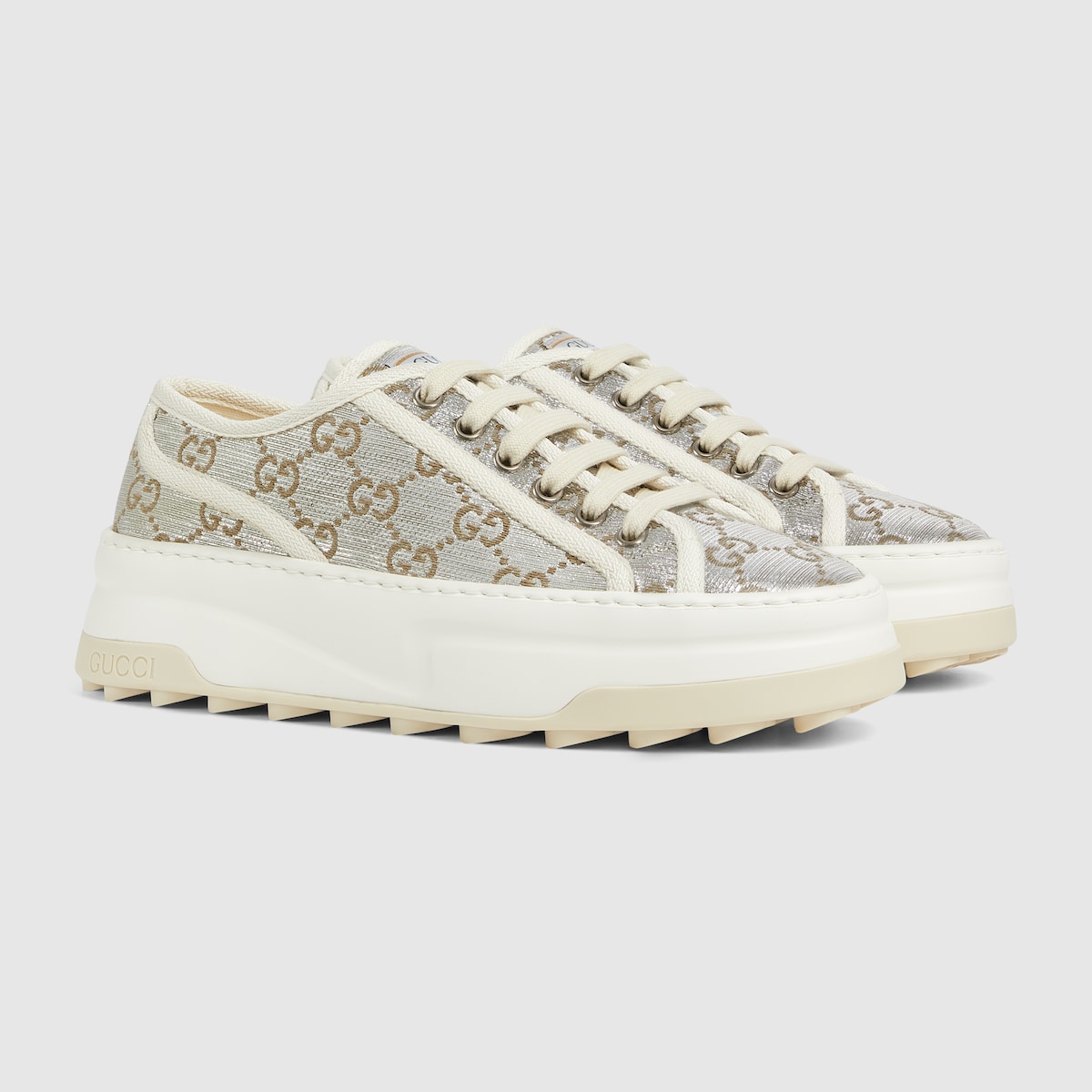 GUCCI｜SNEAKERS (746766 20Q20 9745) WMNS) Gucci GG Sneaker 'Interlocking G - Beige' 746766-20Q20