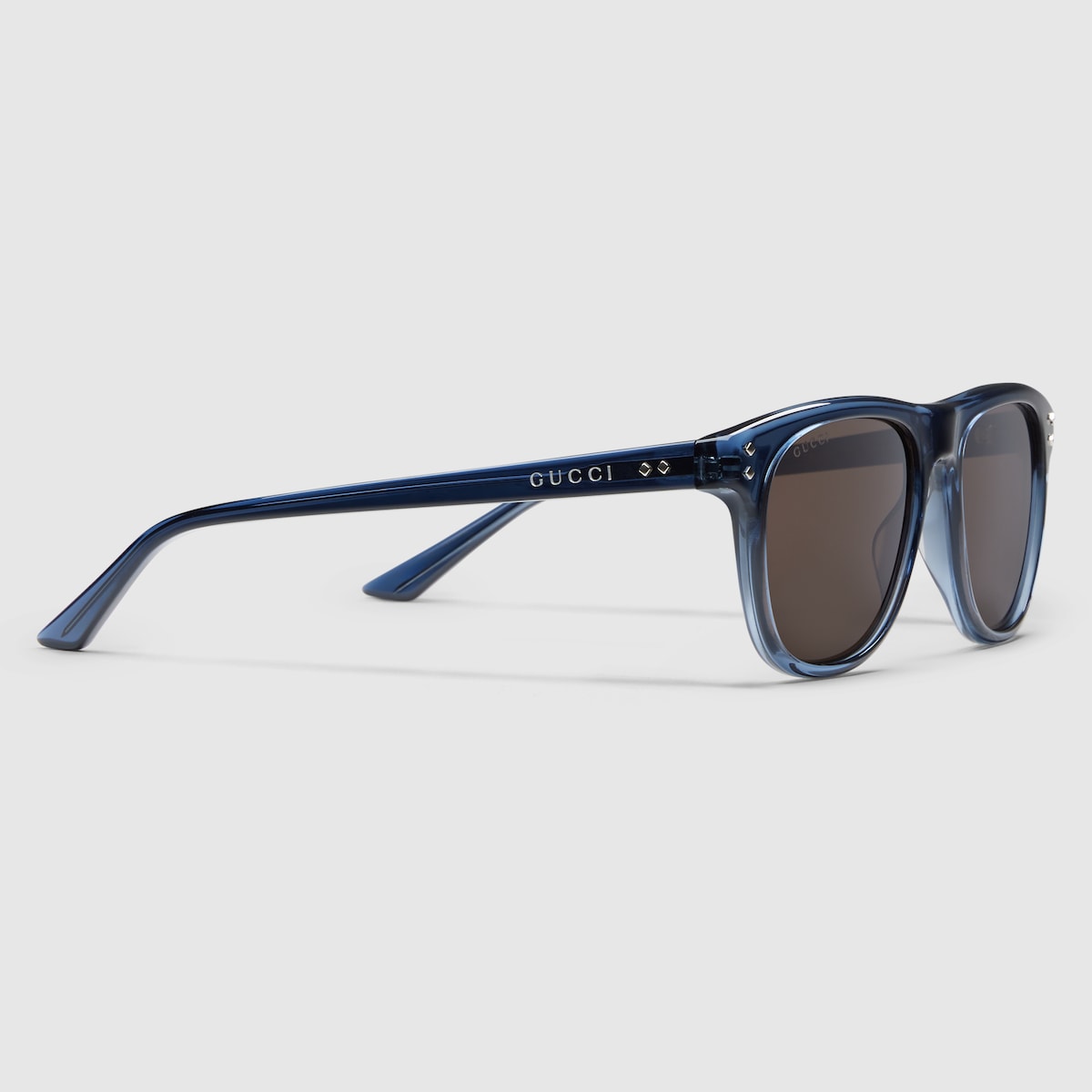 Square frame sunglasses in blue | GUCCI® US
