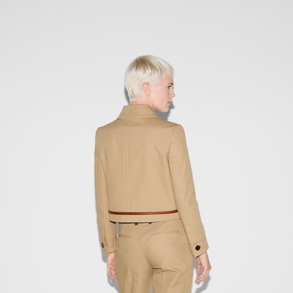 ◆GUCCI NEW Cruise2025◆コットン ドリル ジャケット/Beige◆ 820435_Z8BZP_2502_004_100_0000