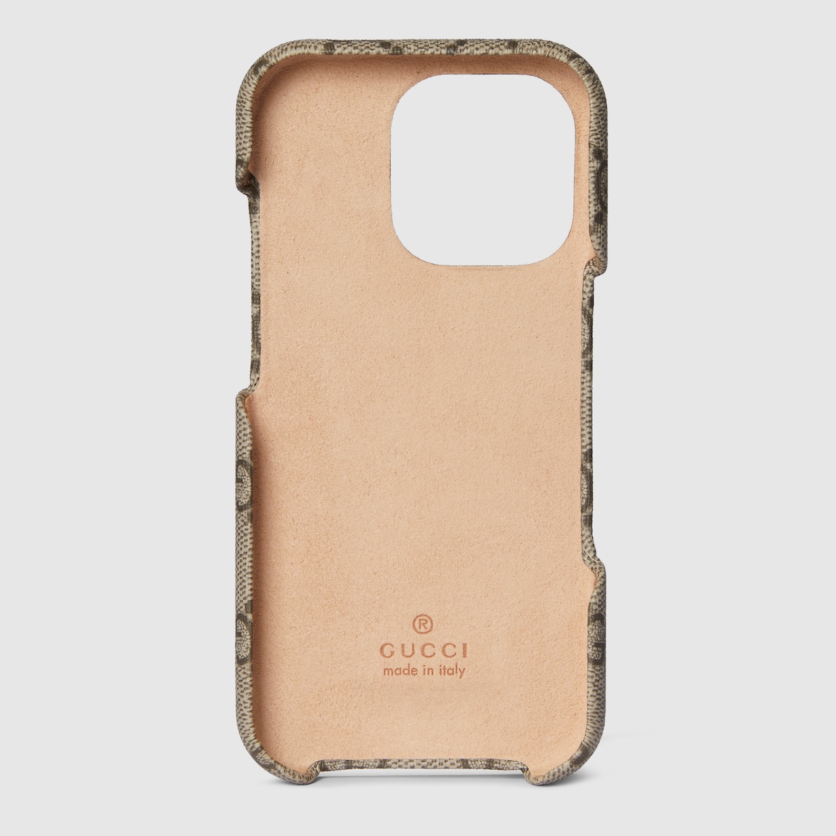 Ophidia case for iPhone 16 Pro in beige and dark brown Supreme