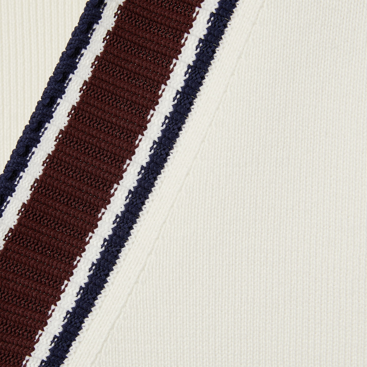 Wool knit cardigan with intarsia in white | GUCCI® US