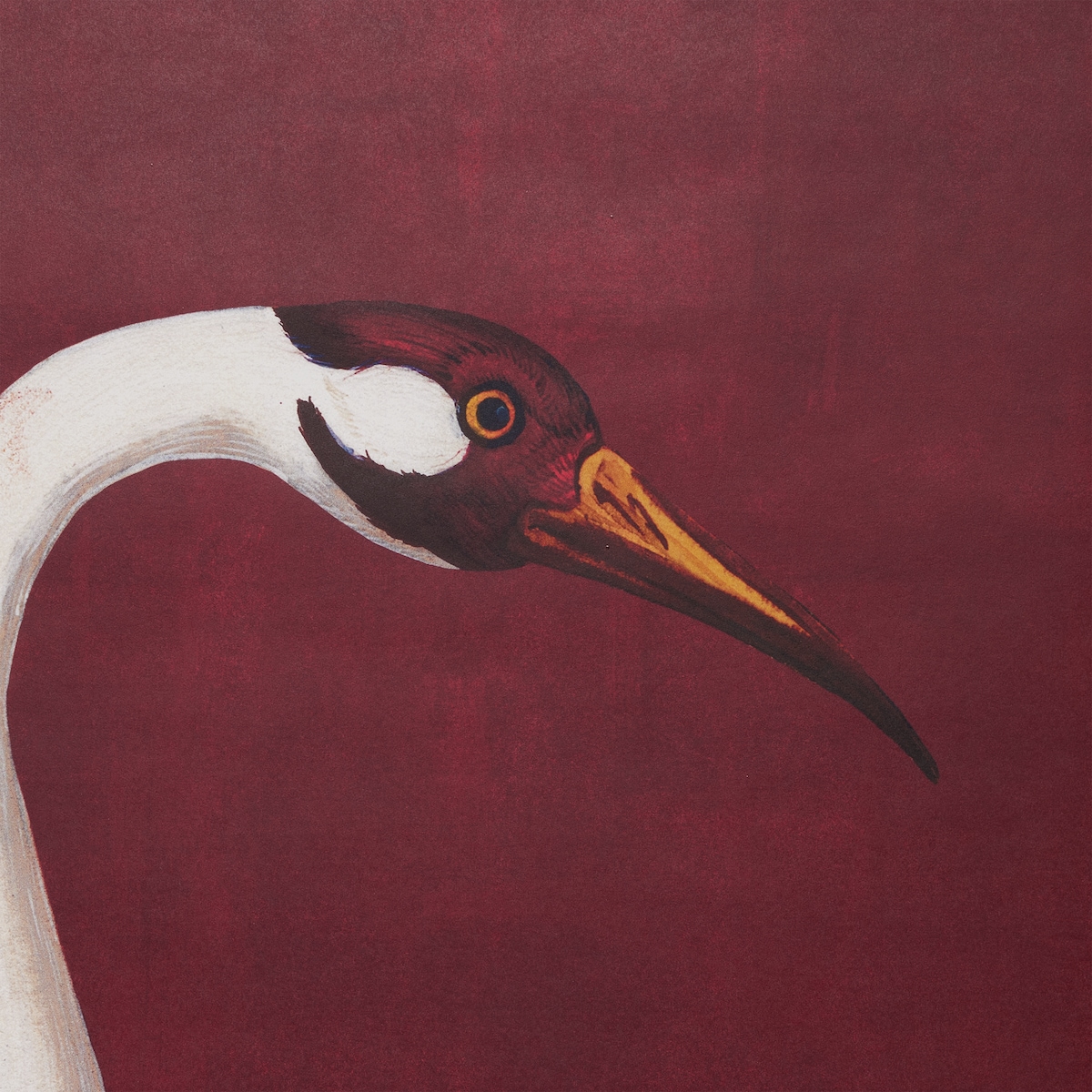 Heron print wallpaper