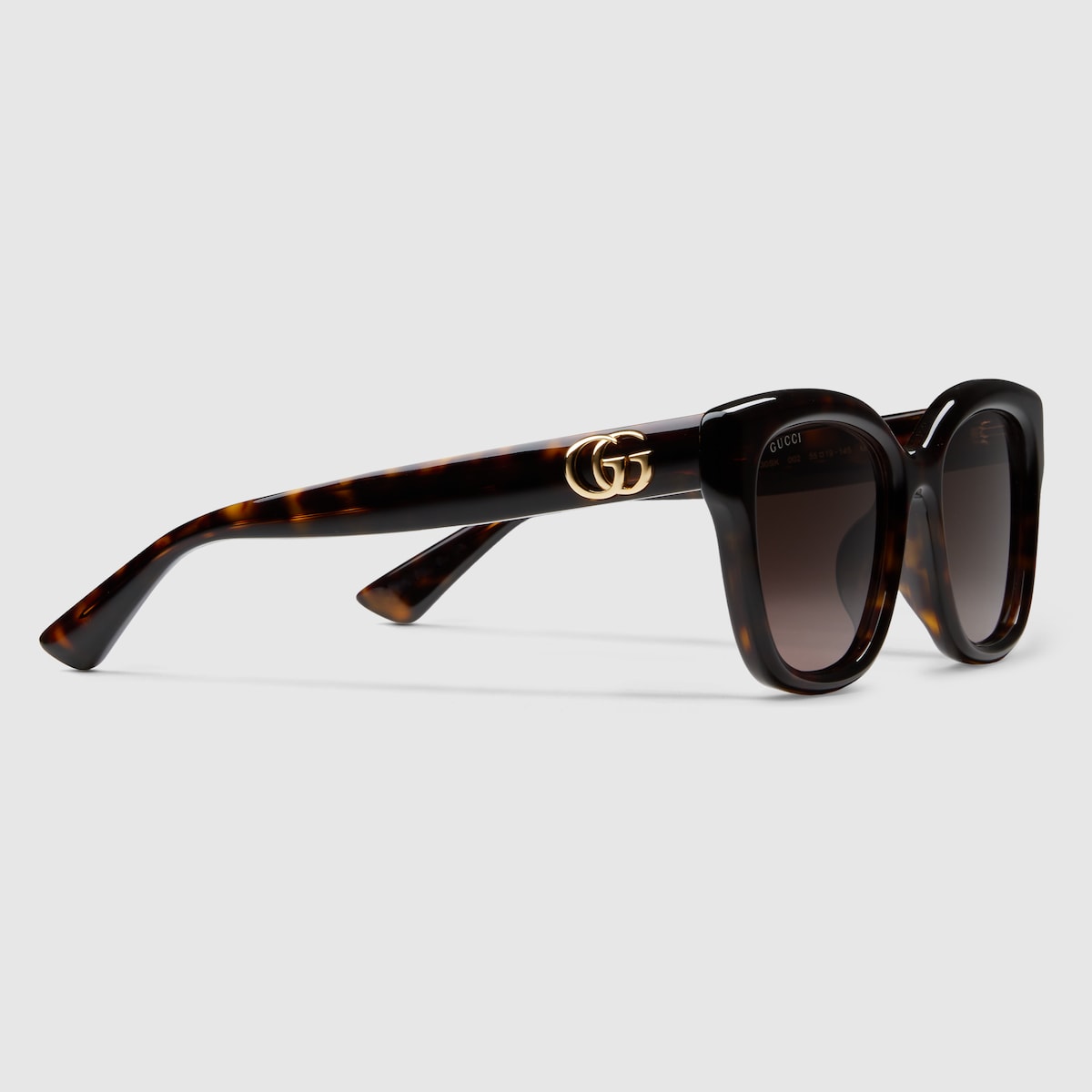 GUCCI スクエアサングラス ダークブラウン スクエア サングラスダークブラウン | GUCCI公式