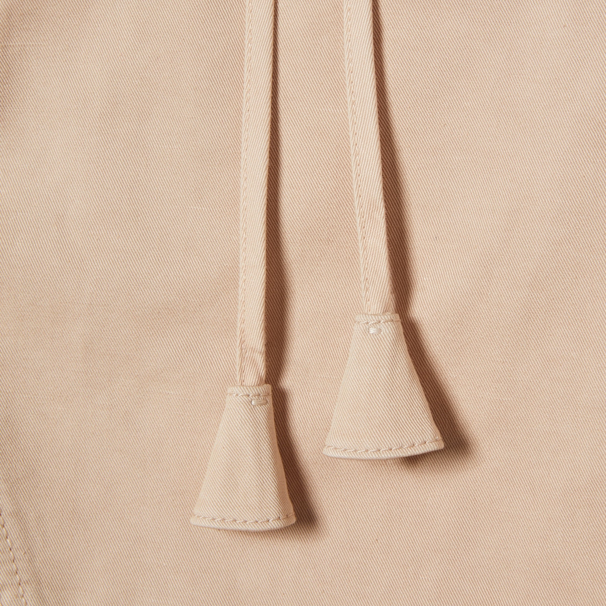Cotton linen skirt with pleats