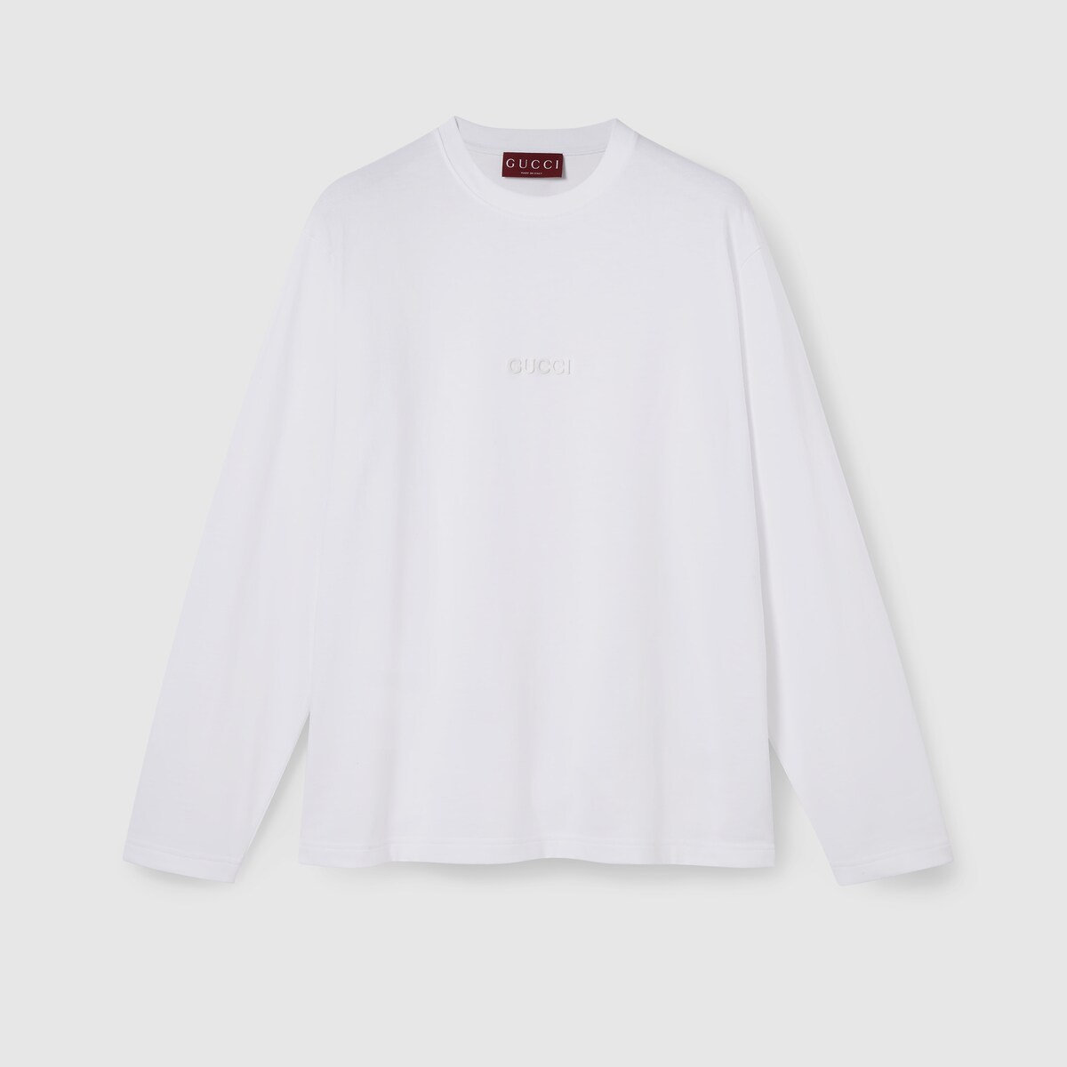 Gucci 25 Blue Letter Short-sleeved T-shirt White Cotton