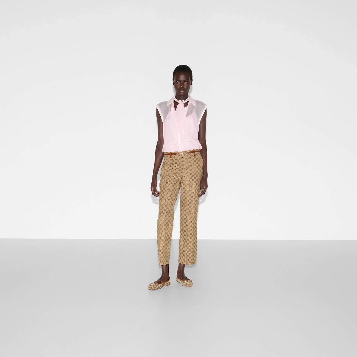 GG canvas pants with Horsebit