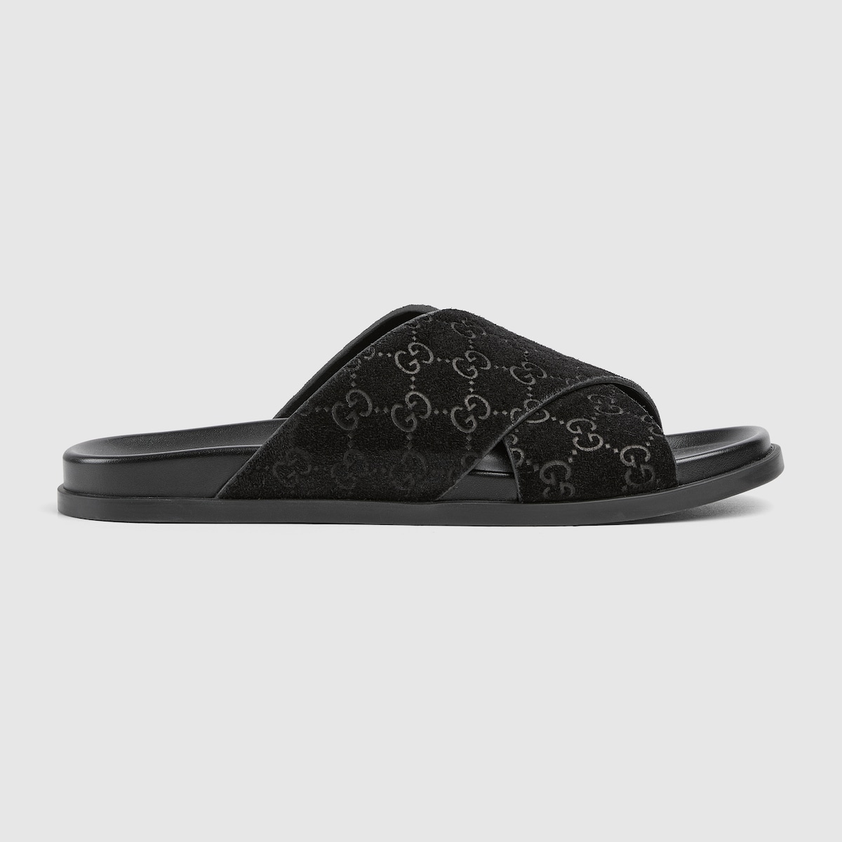 新作♪【GUCCI】グッチ メンズミュール GGスエード 834940AADUO 834940_AADUO_1000_001_100_0000
