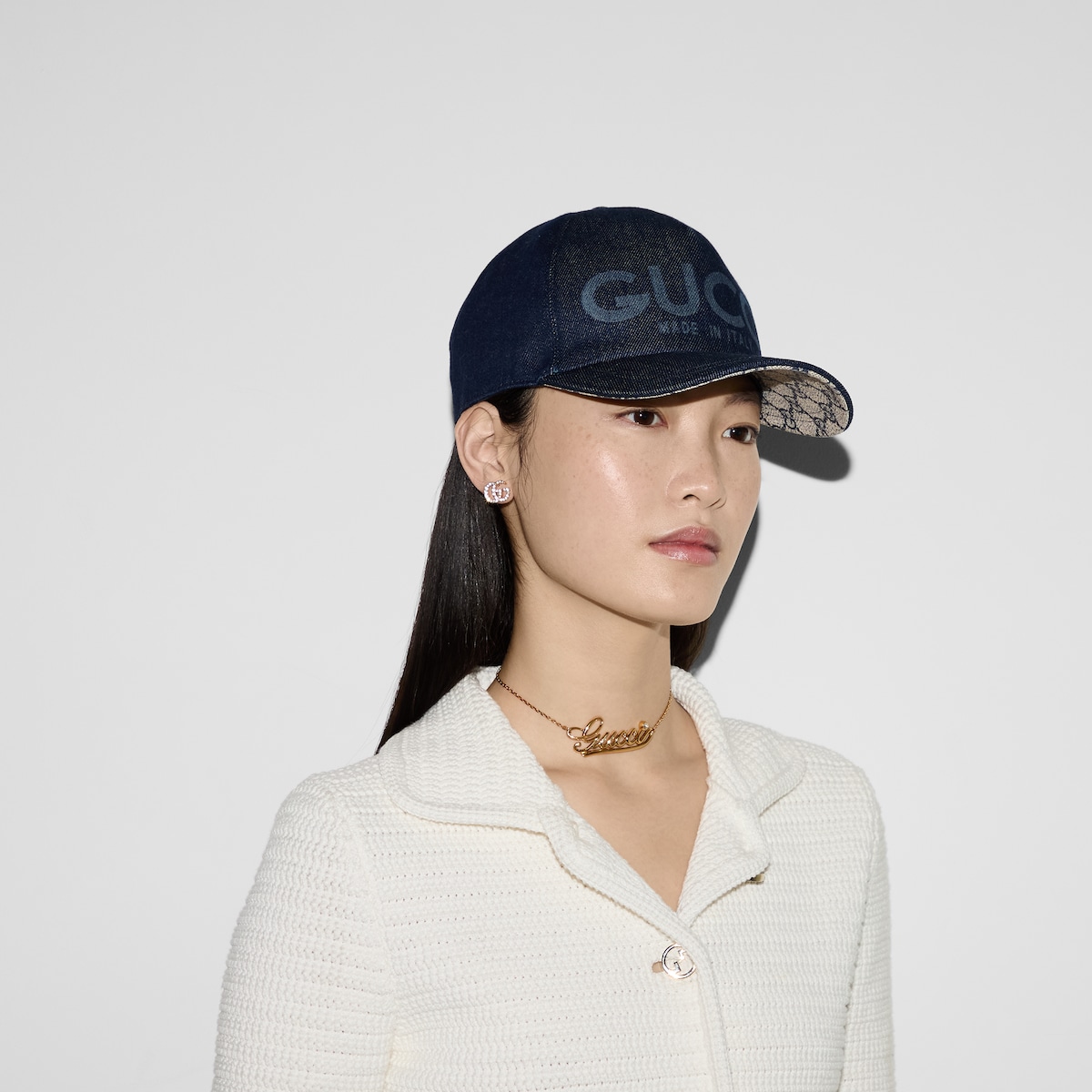 Gucci GG denim baseball hat | Yorkdale Mall
