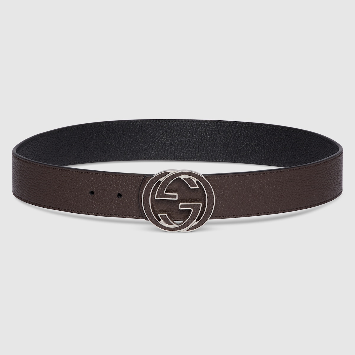 Gucci reversible belt with interlocking g buckle on sale