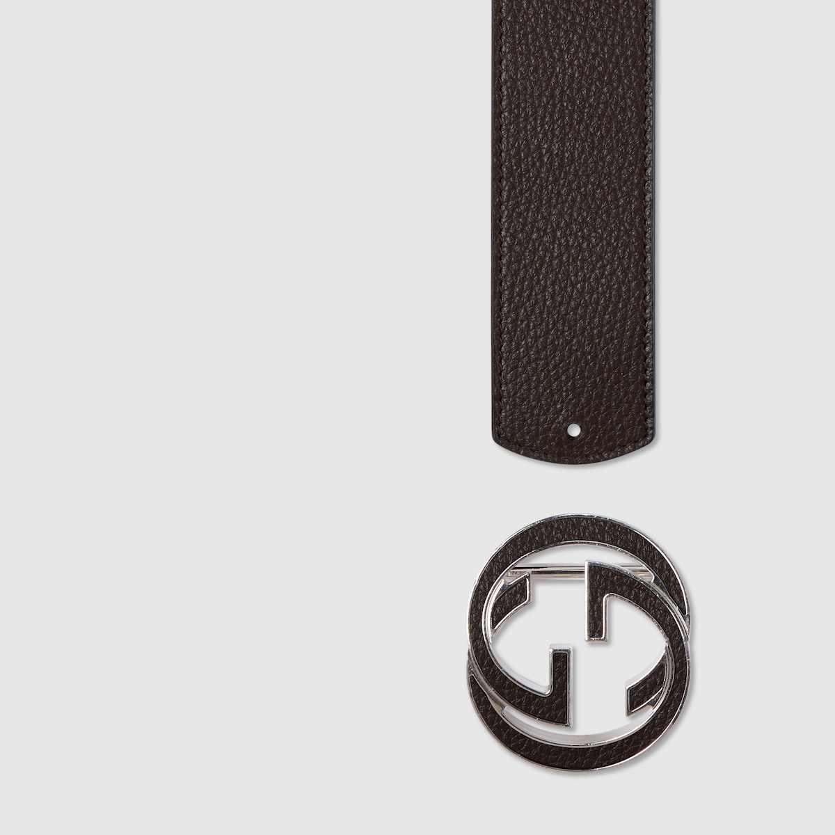 GUCCI ベルト リバーシブル ロゴ Reversible belt with Interlocking G buckle in brown and